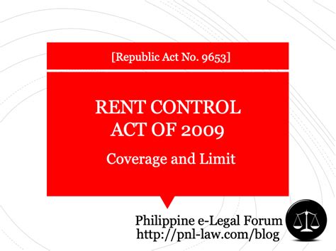 rent control act philippines